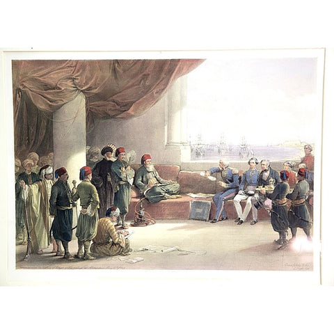 David Roberts The treaty between the ottoman and the British 1843
